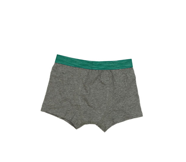 Nové šedé trenky se zeleným okrajem Tu