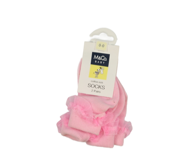 Nové růžové ponožky 2 páry M&Co