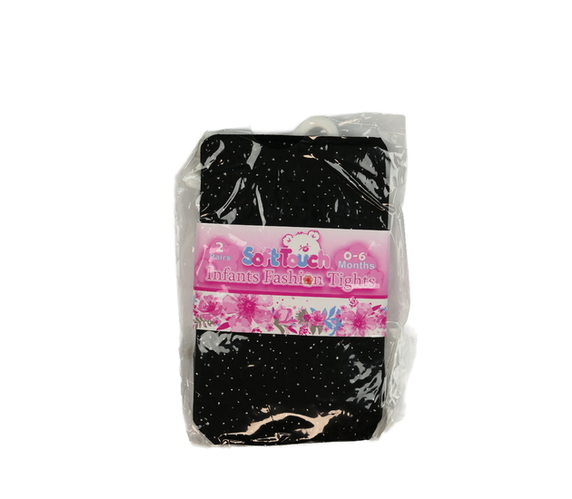 Nové černé lesklé silonky 2 ks 