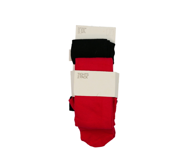 Nové punčocháče 2 ks červené a černé H&M