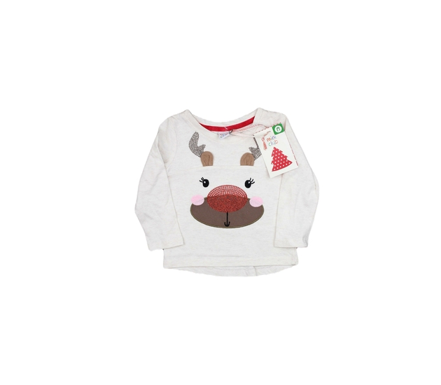 Nové vánoční krémové triko 