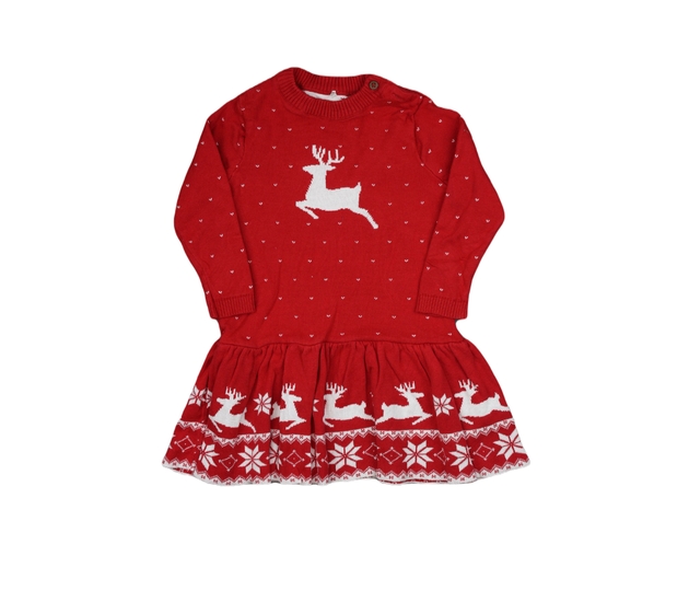Teplé červené vánoční šaty George