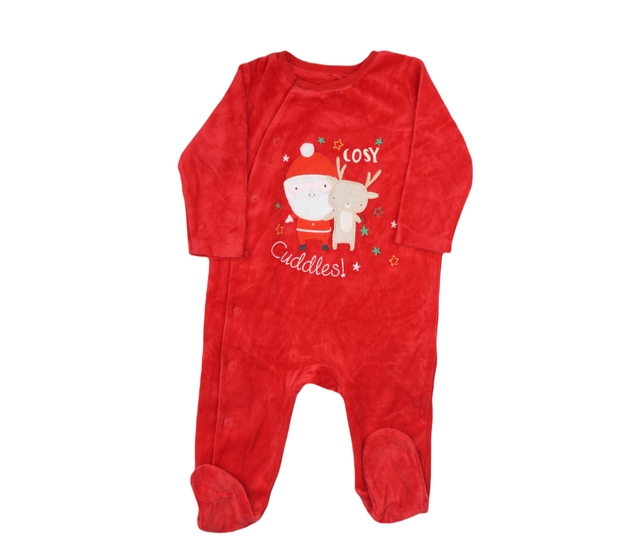 Červený vánoční overal Mothercare