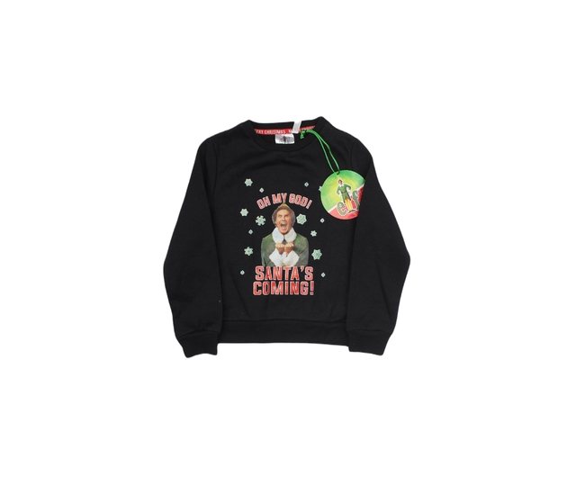 Nová černá vánoční mikina Elf