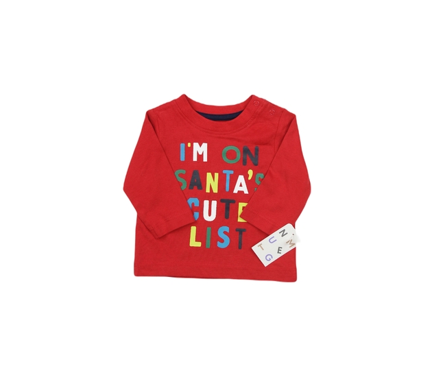 Nové červené vánoční triko Nutmeg