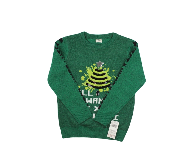 Nový zelený vánoční svetr F&F
