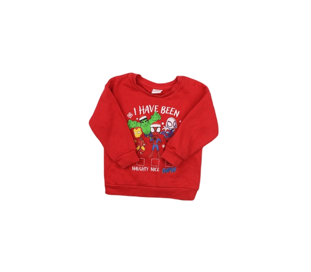 Červená Marvel vánoční mikina 