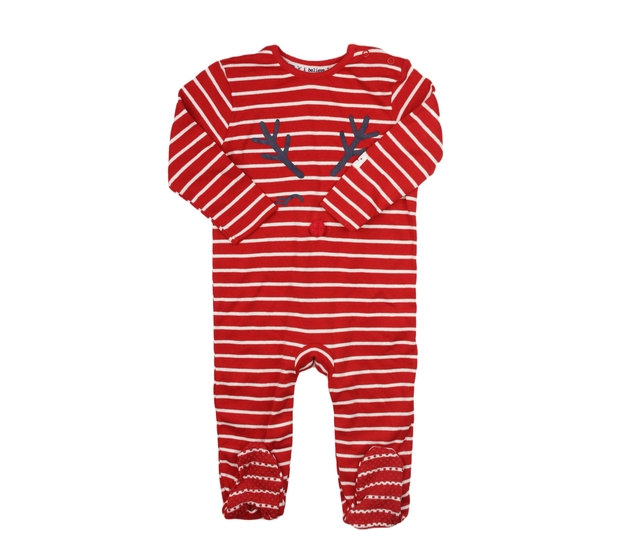 Červený vánoční overal se sobíkem George