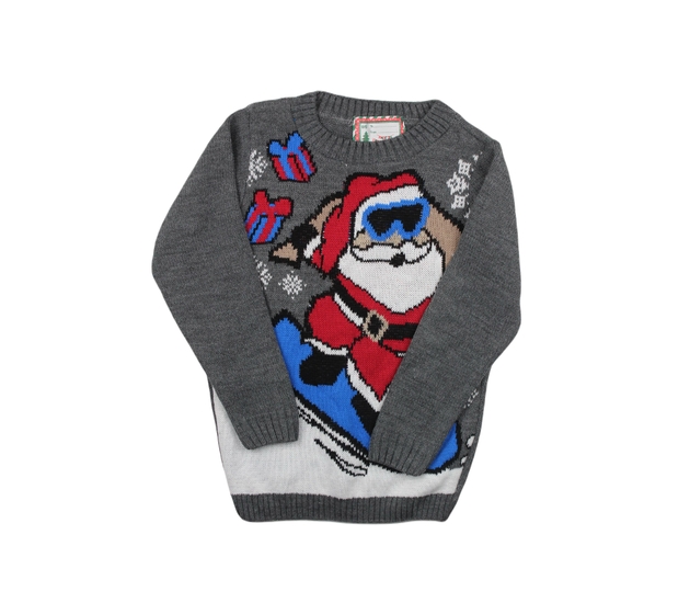 Šedý vánoční svetr 