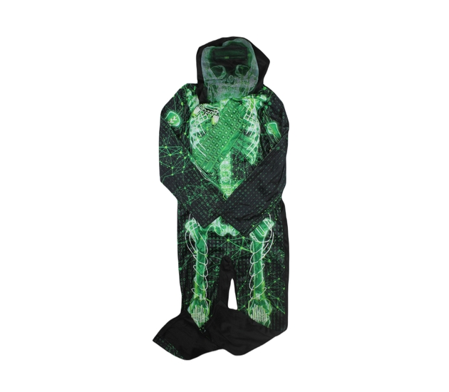 Karnevalový kostým overal s pokrývkou hlavy 