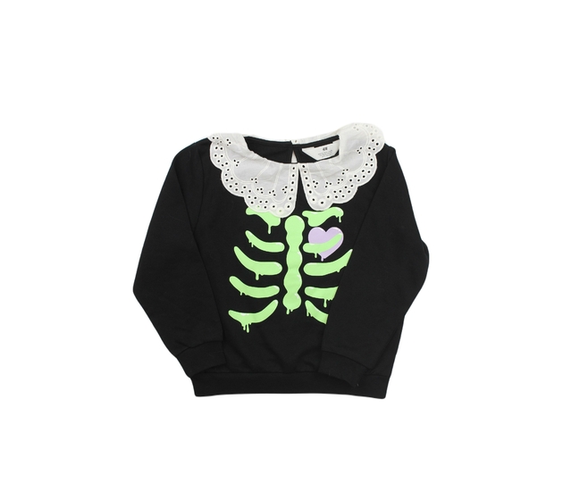 Černá halloween mikina s krajkovým límečkem H&M