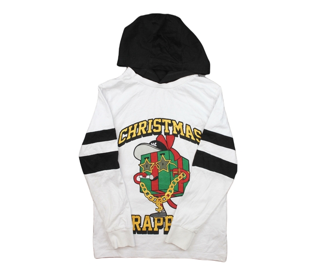 Bíločerné vánoční triko Next