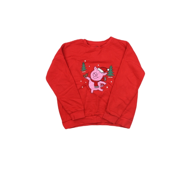 Červená mikina Percy Pig vánoční M&S