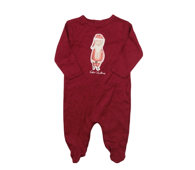 Červený vánoční overal 