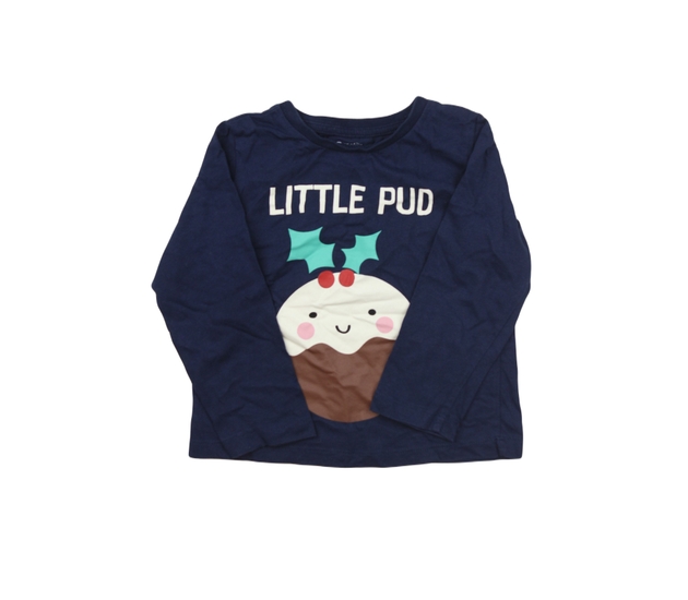 Tmavomodré vánoční triko s obrázkem