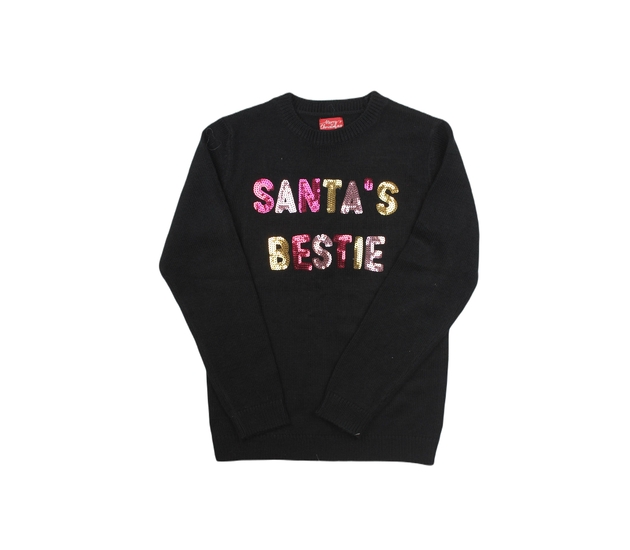 Černý svetr s flitry 