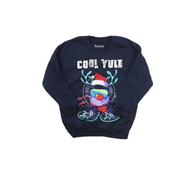 Tmavomodrá vánoční mikina Nutmeg