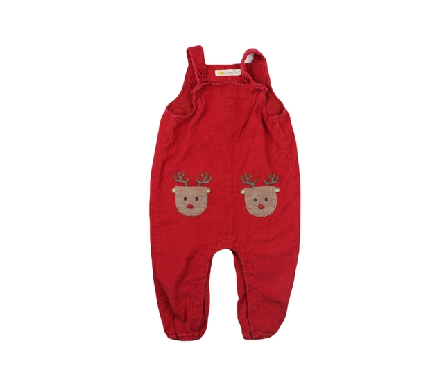 Červený vánoční overal se sobíky 
