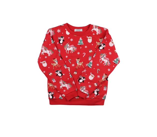 Červená vánoční mikina Primark
