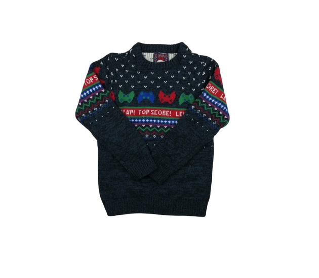 Modrý vánoční svetr F&F