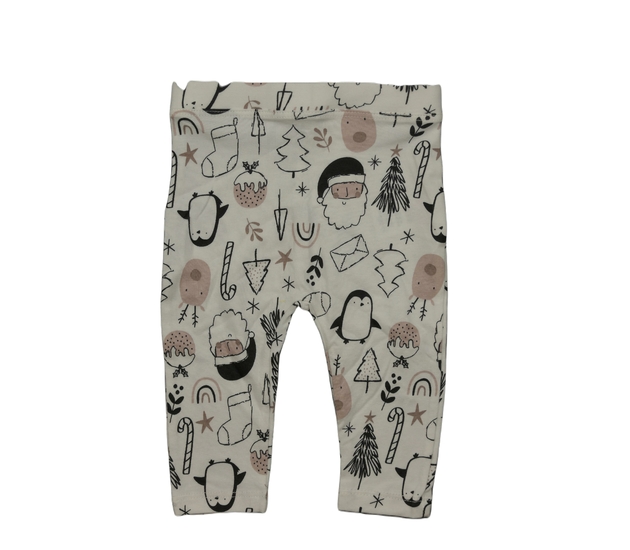 Bílé vánoční legíny 