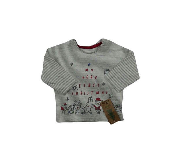 Nové pruhované vánoční triko George