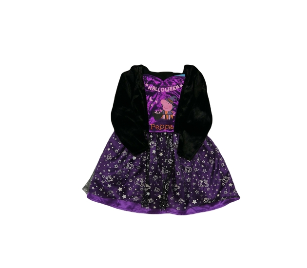 Černofialové karnevalové šaty Prasátko Pepa