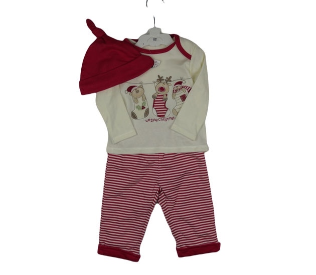 Nový vánoční set triko, legínky a čepička 