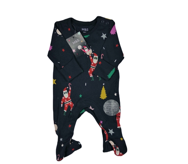 Nový tmavomodrý vánoční overal M&S