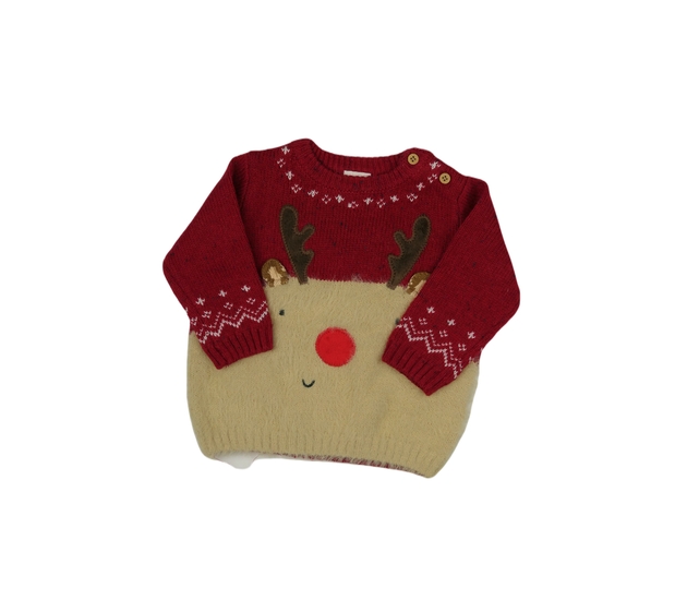 Červený vánoční svetr Next