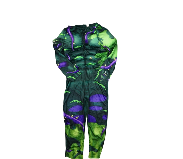 Karnevalový zelenofialový overal