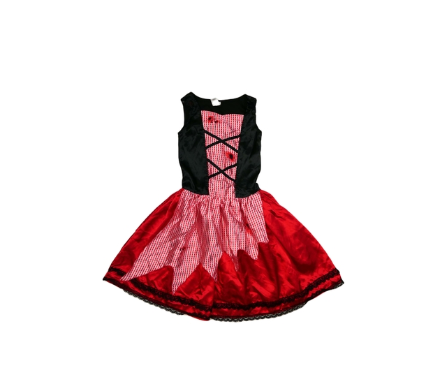 Karnevalové černočervené šaty 