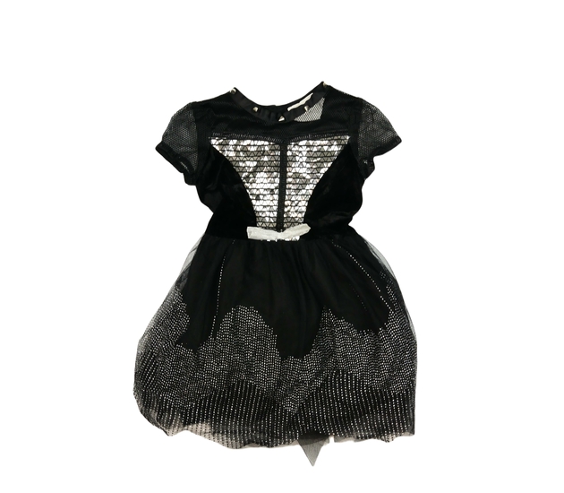 Karnevalové černé šaty s bodcemi 