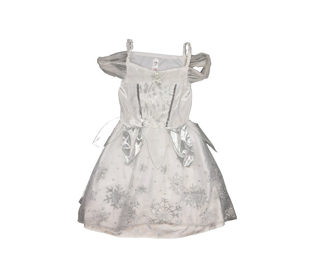 Karnevalové bílé zdobné šaty anděl George