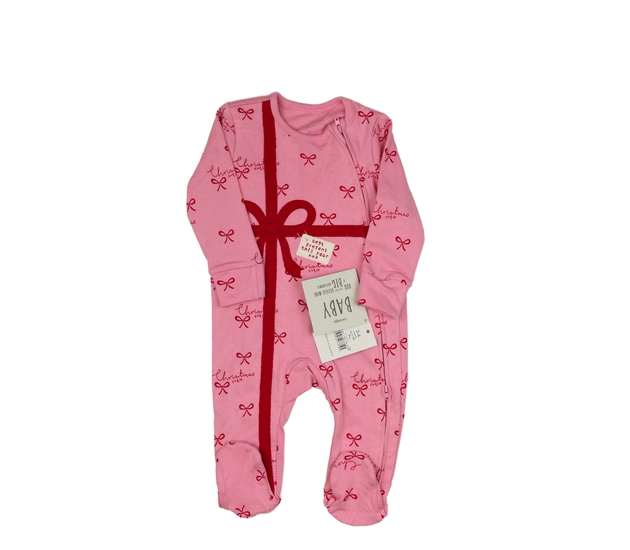 Nový růžový vánoční overal George