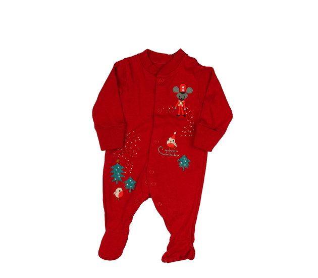 Červený vánoční overal M&S