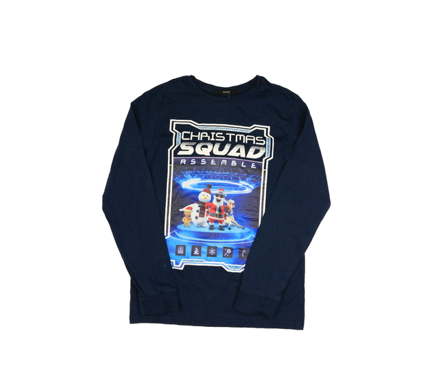 Modré vánoční triko George