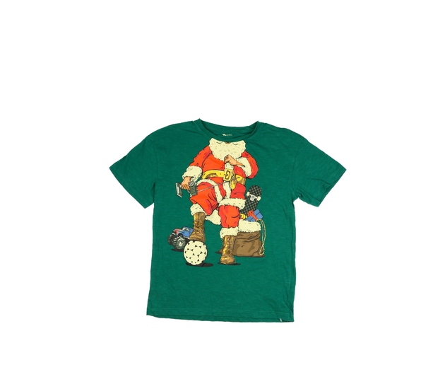 Zelené vtipné vánoční triko Tu