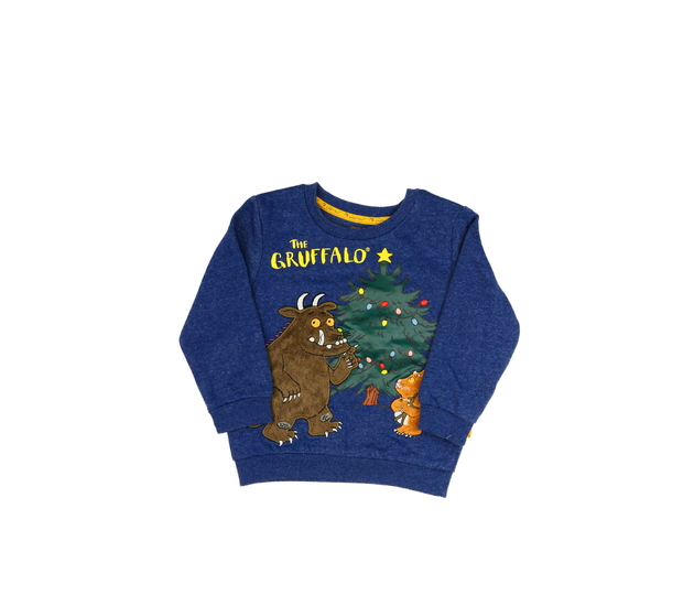 Modrá vánoční mikina The Gruffalo Tu
