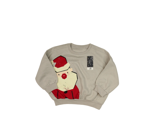 Nová šedá vánoční mikina se Santou George