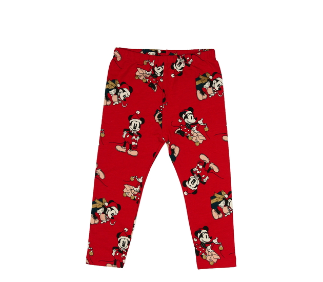 Červené vánoční legíny Disney 