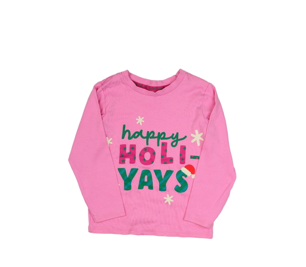 Růžové vánoční triko George