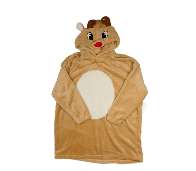 Nová hnědá vánoční oversize mikina 