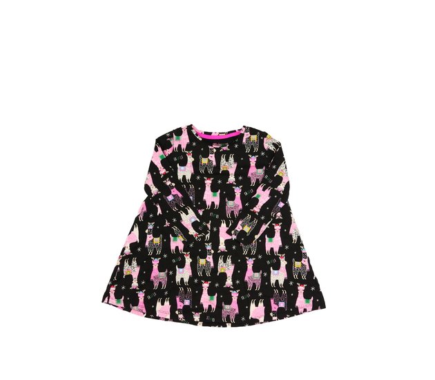 Černé vánoční šaty s lamou F&F