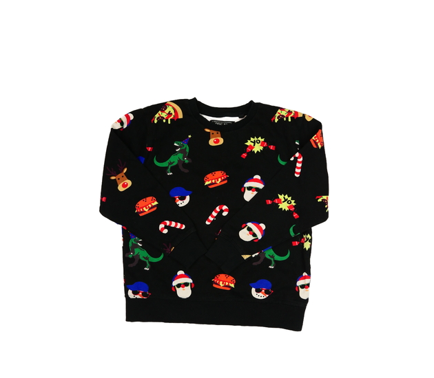 Černá vánoční mikina Next