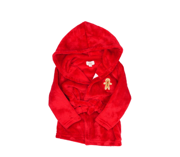 Červený vánoční župan s perníčkem