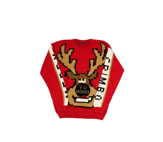 Červený vánoční svetr Next