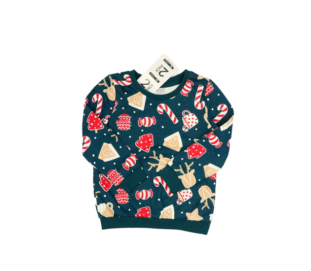 Nová zelená vánoční mikina 