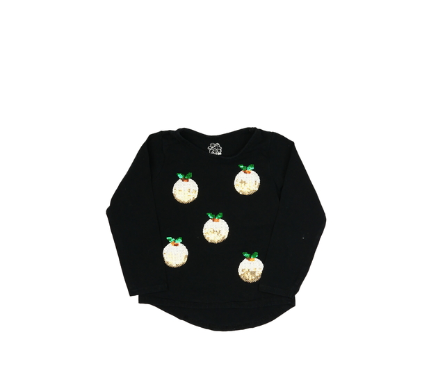 Černé vánoční triko Nutmeg