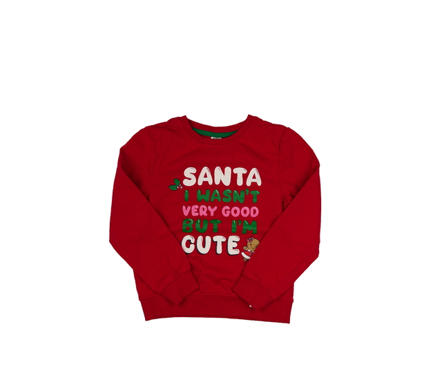 Červená vánoční mikina 